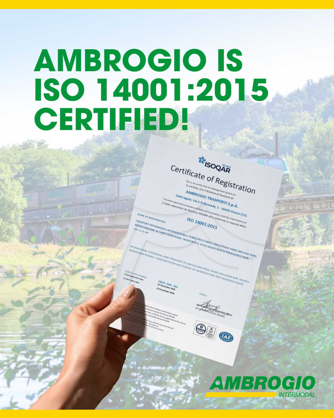 ISO 14001 certification